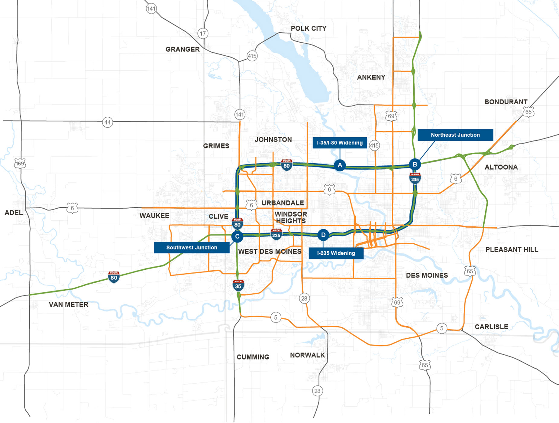 ICM Bundle Corridor map